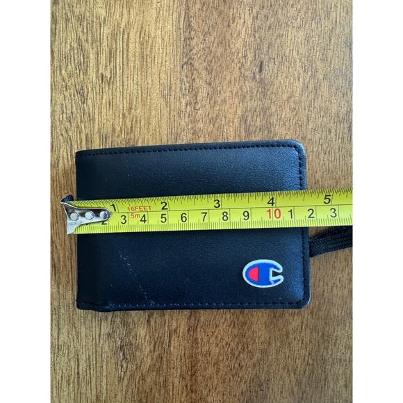 Champion Black Bifold Wallet - Excellent Condition - Picture 7 of 8